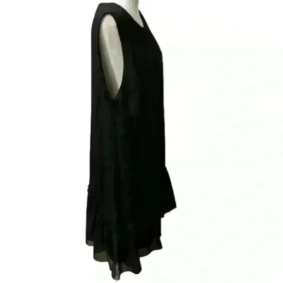 Tommy Hilfiger Black Sleeveless Ruffle Hem Dress - Picture 1 of 6